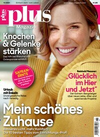 Titelbild der Ausgabe 11/2021 von plus Magazin. Diese Zeitschrift und viele weitere Frauenzeitschriften als Abo oder epaper bei United Kiosk online kaufen.