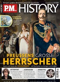 Titelbild der Ausgabe 1/2026 von PM History. Diese Zeitschrift und viele weitere Reisemagazine, Freizeitmagazine und Wissensmagazine als Abo oder epaper bei United Kiosk online kaufen.