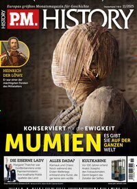 Titelbild der Ausgabe 11/2025 von PM History. Diese Zeitschrift und viele weitere Reisemagazine, Freizeitmagazine und Wissensmagazine als Abo oder epaper bei United Kiosk online kaufen.