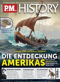 Titelbild der Ausgabe 12/2025 von PM History. Diese Zeitschrift und viele weitere Reisemagazine, Freizeitmagazine und Wissensmagazine als Abo oder epaper bei United Kiosk online kaufen.