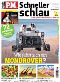 Titelbild der Ausgabe 9/2026 von PM Schneller schlau. Diese Zeitschrift und viele weitere Reisemagazine, Freizeitmagazine und Wissensmagazine als Abo oder epaper bei United Kiosk online kaufen.
