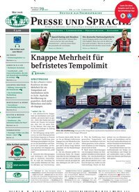 Titelbild der Ausgabe 5/2026 von Presse und Sprache. Diese Zeitschrift und viele weitere Reisemagazine, Freizeitmagazine und Wissensmagazine als Abo oder epaper bei United Kiosk online kaufen.