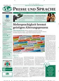 Titelbild der Ausgabe 12/2025 von Presse und Sprache. Diese Zeitschrift und viele weitere Reisemagazine, Freizeitmagazine und Wissensmagazine als Abo oder epaper bei United Kiosk online kaufen.