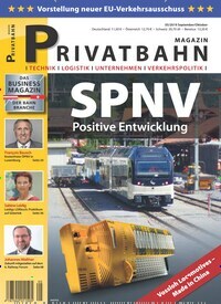 Titelbild der Ausgabe 5/2019 von Privatbahn Magazin. Diese Zeitschrift und viele weitere Logistikmagazine und Medienmagazine als Abo oder epaper bei United Kiosk online kaufen.