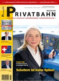 Titelbild der Ausgabe 6/2025 von Privatbahn Magazin. Diese Zeitschrift und viele weitere Logistikmagazine und Medienmagazine als Abo oder epaper bei United Kiosk online kaufen.