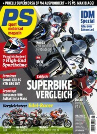 Titelbild der Ausgabe 6/2023 von PS. Diese Zeitschrift und viele weitere Automagazine und Motorradzeitschriften als Abo oder epaper bei United Kiosk online kaufen.