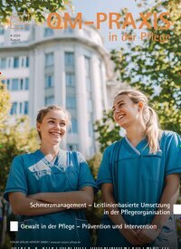 Titelbild der Ausgabe 4/2025 von QM-Praxis in der Pflege. Diese Zeitschrift und viele weitere Pflegezeitschriften und medizinische Fachzeitschriften als Abo oder epaper bei United Kiosk online kaufen.