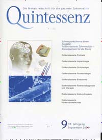 Titelbild der Ausgabe 11/2023 von Quintessenz Zahnmedizin. Diese Zeitschrift und viele weitere Pflegezeitschriften und medizinische Fachzeitschriften als Abo oder epaper bei United Kiosk online kaufen.
