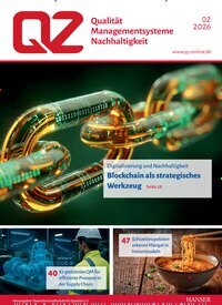 Titelbild der Ausgabe 2/2026 von QZ Qualität und Zuverlässigkeit. Diese Zeitschrift und viele weitere Industriemagazine und Handwerkmagazine als Abo oder epaper bei United Kiosk online kaufen.