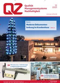 Titelbild der Ausgabe 12/2025 von QZ Qualität und Zuverlässigkeit. Diese Zeitschrift und viele weitere Industriemagazine und Handwerkmagazine als Abo oder epaper bei United Kiosk online kaufen.