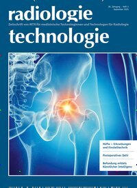 Titelbild der Ausgabe 3/2025 von radiologie technologie. Diese Zeitschrift und viele weitere Pflegezeitschriften und medizinische Fachzeitschriften als Abo oder epaper bei United Kiosk online kaufen.