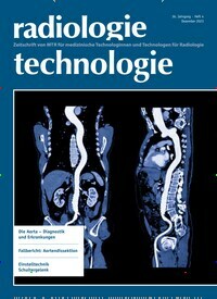 Titelbild der Ausgabe 4/2023 von radiologie technologie. Diese Zeitschrift und viele weitere Pflegezeitschriften und medizinische Fachzeitschriften als Abo oder epaper bei United Kiosk online kaufen.