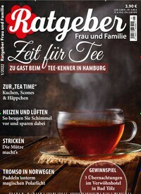 Titelbild der Ausgabe 1/2022 von Ratgeber Frau und Familie. Diese Zeitschrift und viele weitere Frauenzeitschriften als Abo oder epaper bei United Kiosk online kaufen.