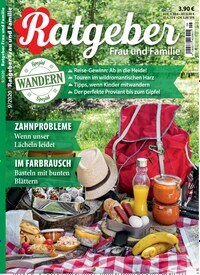Titelbild der Ausgabe 9/2020 von Ratgeber Frau und Familie. Diese Zeitschrift und viele weitere Frauenzeitschriften als Abo oder epaper bei United Kiosk online kaufen.