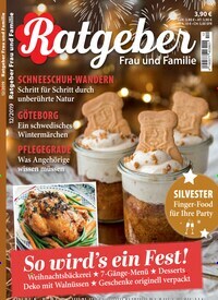 Titelbild der Ausgabe 12/2019 von Ratgeber Frau und Familie. Diese Zeitschrift und viele weitere Frauenzeitschriften als Abo oder epaper bei United Kiosk online kaufen.