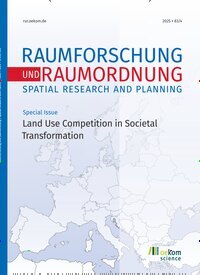 Titelbild der Ausgabe 4/2025 von Raumforschung und Raumordnung. Diese Zeitschrift und viele weitere Wissenschaftsmagazine als Abo oder epaper bei United Kiosk online kaufen.