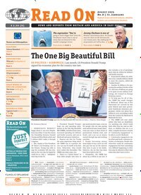 Titelbild der Ausgabe 8/2025 von Read on. Diese Zeitschrift und viele weitere Reisemagazine, Freizeitmagazine und Wissensmagazine als Abo oder epaper bei United Kiosk online kaufen.