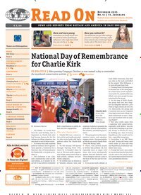 Titelbild der Ausgabe 11/2025 von Read on. Diese Zeitschrift und viele weitere Reisemagazine, Freizeitmagazine und Wissensmagazine als Abo oder epaper bei United Kiosk online kaufen.