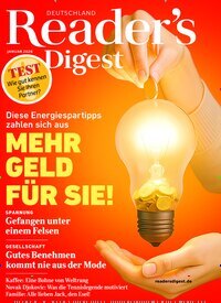 Titelbild der Ausgabe 1/2026 von Reader´s Digest Deutschland. Diese Zeitschrift und viele weitere Frauenzeitschriften als Abo oder epaper bei United Kiosk online kaufen.