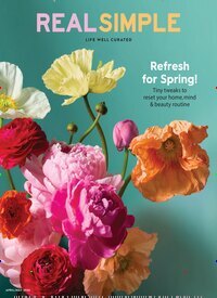 Titelbild der Ausgabe 4/2026 von Real Simple. Diese Zeitschrift und viele weitere Frauenzeitschriften als Abo oder epaper bei United Kiosk online kaufen.
