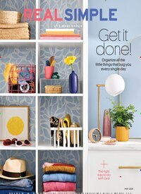 Titelbild der Ausgabe 5/2025 von Real Simple. Diese Zeitschrift und viele weitere Frauenzeitschriften als Abo oder epaper bei United Kiosk online kaufen.