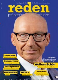 Titelbild der Ausgabe 3/2022 von reden präsentieren und begeistern. Diese Zeitschrift und viele weitere Reisemagazine, Freizeitmagazine und Wissensmagazine als Abo oder epaper bei United Kiosk online kaufen.