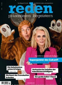 Titelbild der Ausgabe 3/2023 von reden präsentieren und begeistern. Diese Zeitschrift und viele weitere Reisemagazine, Freizeitmagazine und Wissensmagazine als Abo oder epaper bei United Kiosk online kaufen.