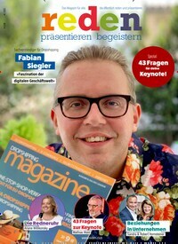 Titelbild der Ausgabe 4/2021 von reden präsentieren und begeistern. Diese Zeitschrift und viele weitere Reisemagazine, Freizeitmagazine und Wissensmagazine als Abo oder epaper bei United Kiosk online kaufen.