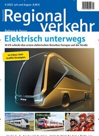 Titelbild der Ausgabe 4/2025 von Regionalverkehr. Diese Zeitschrift und viele weitere Logistikmagazine und Medienmagazine als Abo oder epaper bei United Kiosk online kaufen.