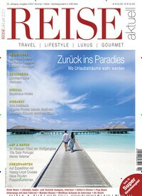 Titelbild der Ausgabe 2/2021 von REISE aktuell. Diese Zeitschrift und viele weitere Reisemagazine, Freizeitmagazine und Wissensmagazine als Abo oder epaper bei United Kiosk online kaufen.