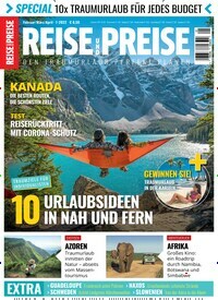 Titelbild der Ausgabe 1/2022 von REISE & PREISE. Diese Zeitschrift und viele weitere Reisemagazine, Freizeitmagazine und Wissensmagazine als Abo oder epaper bei United Kiosk online kaufen.