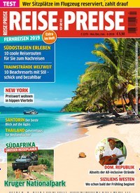 Titelbild der Ausgabe 4/2018 von REISE & PREISE. Diese Zeitschrift und viele weitere Reisemagazine, Freizeitmagazine und Wissensmagazine als Abo oder epaper bei United Kiosk online kaufen.