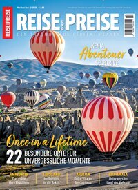 Titelbild der Ausgabe 2/2026 von REISE und PREISE. Diese Zeitschrift und viele weitere Reisemagazine, Freizeitmagazine und Wissensmagazine als Abo oder epaper bei United Kiosk online kaufen.