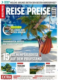 Titelbild der Ausgabe 3/2021 von REISE und PREISE. Diese Zeitschrift und viele weitere Reisemagazine, Freizeitmagazine und Wissensmagazine als Abo oder epaper bei United Kiosk online kaufen.