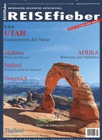 Titelbild der Ausgabe 1/2020 von Reisefieber. Diese Zeitschrift und viele weitere Reisemagazine, Freizeitmagazine und Wissensmagazine als Abo oder epaper bei United Kiosk online kaufen.