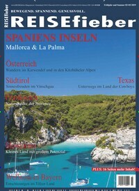 Titelbild der Ausgabe 3/2019 von Reisefieber. Diese Zeitschrift und viele weitere Reisemagazine, Freizeitmagazine und Wissensmagazine als Abo oder epaper bei United Kiosk online kaufen.