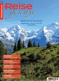 Titelbild der Ausgabe 3/2026 von Reisegenuss. Diese Zeitschrift und viele weitere Reisemagazine, Freizeitmagazine und Wissensmagazine als Abo oder epaper bei United Kiosk online kaufen.