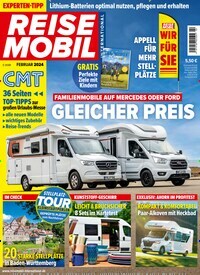 Titelbild der Ausgabe 2/2024 von Reisemobil International. Diese Zeitschrift und viele weitere Automagazine und Motorradzeitschriften als Abo oder epaper bei United Kiosk online kaufen.