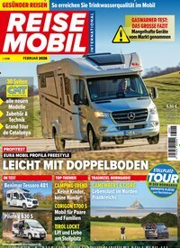 Titelbild der Ausgabe 2/2026 von Reisemobil International. Diese Zeitschrift und viele weitere Automagazine und Motorradzeitschriften als Abo oder epaper bei United Kiosk online kaufen.