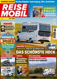 Titelbild der Ausgabe 4/2026 von Reisemobil International. Diese Zeitschrift und viele weitere Automagazine und Motorradzeitschriften als Abo oder epaper bei United Kiosk online kaufen.