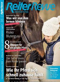 Titelbild der Ausgabe 1/2019 von Reiter Revue International. Diese Zeitschrift und viele weitere Sportmagazine als Abo oder epaper bei United Kiosk online kaufen.