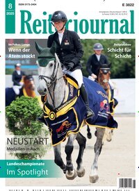 Titelbild der Ausgabe 8/2025 von Reiterjournal. Diese Zeitschrift und viele weitere Sportmagazine als Abo oder epaper bei United Kiosk online kaufen.