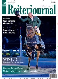 Titelbild der Ausgabe 12/2025 von Reiterjournal. Diese Zeitschrift und viele weitere Sportmagazine als Abo oder epaper bei United Kiosk online kaufen.