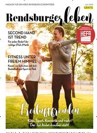 Titelbild der Ausgabe 7/2025 von RENDSBURGerleben. Diese Zeitschrift und viele weitere Lifestylemagazine und Peoplemagazine als Abo oder epaper bei United Kiosk online kaufen.