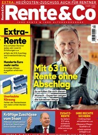 Titelbild der Ausgabe 4/2022 von Rente & Co. Diese Zeitschrift und viele weitere Wirtschaftsmagazine und Politikmagazine als Abo oder epaper bei United Kiosk online kaufen.