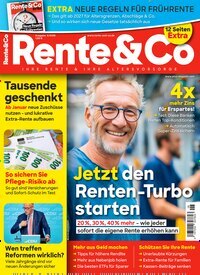 Titelbild der Ausgabe 6/2026 von Rente & Co. Diese Zeitschrift und viele weitere Wirtschaftsmagazine und Politikmagazine als Abo oder epaper bei United Kiosk online kaufen.