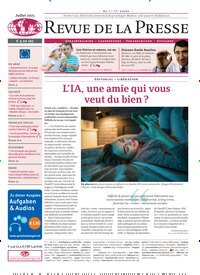 Titelbild der Ausgabe 7/2025 von Revue de la Presse. Diese Zeitschrift und viele weitere Reisemagazine, Freizeitmagazine und Wissensmagazine als Abo oder epaper bei United Kiosk online kaufen.