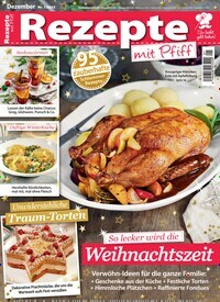 Titelbild der Ausgabe 1/2023 von Rezepte mit Pfiff. Diese Zeitschrift und viele weitere Kochzeitschriften und Backzeitschriften als Abo oder epaper bei United Kiosk online kaufen.