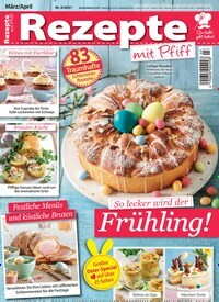 Titelbild der Ausgabe 3/2021 von Rezepte mit Pfiff. Diese Zeitschrift und viele weitere Kochzeitschriften und Backzeitschriften als Abo oder epaper bei United Kiosk online kaufen.