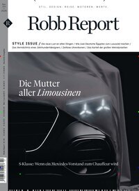 Titelbild der Ausgabe 2/2026 von Robb Report. Diese Zeitschrift und viele weitere Lifestylemagazine und Peoplemagazine als Abo oder epaper bei United Kiosk online kaufen.